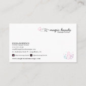 魔法ハンズマッサージセラピスト密教ビジネスCA 名刺 (裏面)