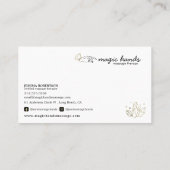 魔法ハンズマッサージセラピスト密教 名刺 (裏面)