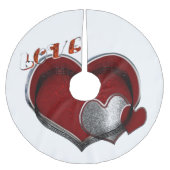 魔法ハートツリースカート ブラッシュドポリエステルツリースカート (正面)