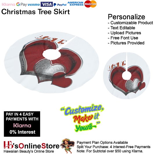 魔法ハートツリースカート ブラッシュドポリエステルツリースカート