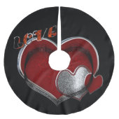 魔法ハートブラックツリースカート ブラッシュドポリエステルツリースカート (正面)