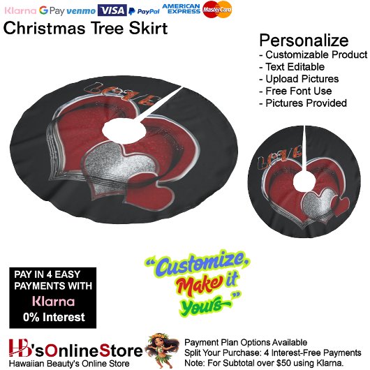 魔法ハートブラックツリースカート ブラッシュドポリエステルツリースカート