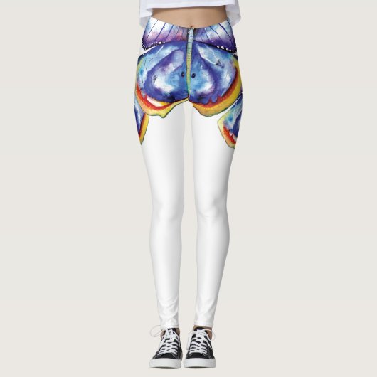 魔法バタフライウォーターカラーアートレギンス, M レギンス (正面)