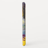 魔法バタフライ、青色金ゴールドイエローピンクフローラ旋回 Case-Mate iPhoneケース (裏面/左)