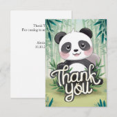 魔法バンブーパンダ サンキューカード (正面/裏面)