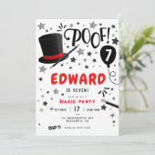 魔法バースデーパーティマジシャン 招待状 (スタンド正面)