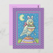 魔法バームフクロウ&イースターバスケットホリディポストカード ポストカード (正面/裏面)