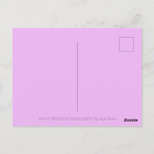 魔法バームフクロウ&イースターバスケットホリディポストカード ポストカード (裏面)