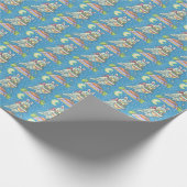 魔法バームフクロウ、イースター卵かご包み紙 ラッピングペーパー (角)