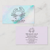 *~*魔法パステルカニ素晴らしダイニングバイザビーチ 名刺 (正面/裏面)