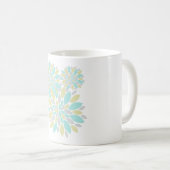 魔法パステルカラーフラワー花びら コーヒーマグカップ (正面右)
