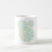 魔法パステルカラーフラワー花びら コーヒーマグカップ (中央)