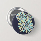 魔法パステルカラーフラワー花びら 缶バッジ (正面&裏面)