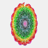 魔法パーソナライズされたのクリスマスマンダラ オーナメントカード (右)