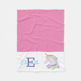 魔法パーソナライズされたのユニコーン フリースブランケット