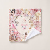 魔法パーソナライズされたの妖精フローラガーデンピクシー バスタオルセット (ウォッシュタオル)