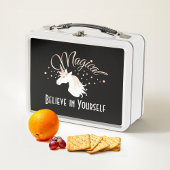 魔法パーソナライズされたモダンのユニコーンの子供たち メタルランチボックス