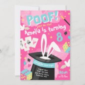 魔法パーティの招待状 |マジシャン招待状 招待状 (正面)