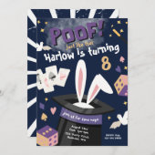 魔法パーティの招待状 |魔法表示誕生日 招待状 (正面/裏面)