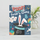 魔法パーティの招待状 |魔法誕生日招待状 招待状 (スタンド正面)