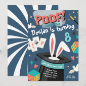 魔法パーティの招待状 |魔法誕生日招待状 招待状 (正面/裏面)