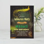 魔法パーティー誕生日の招待 招待状 (スタンド正面)