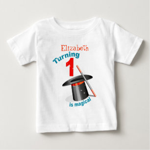 魔法パーティー1st誕生日 ベビーTシャツ
