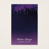 魔法パープルグリッタードリップジュエリーイヤリングディスプレイ (正面)