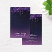 魔法パープルグリッタードリップジュエリーイヤリングディスプレイ (デスク)