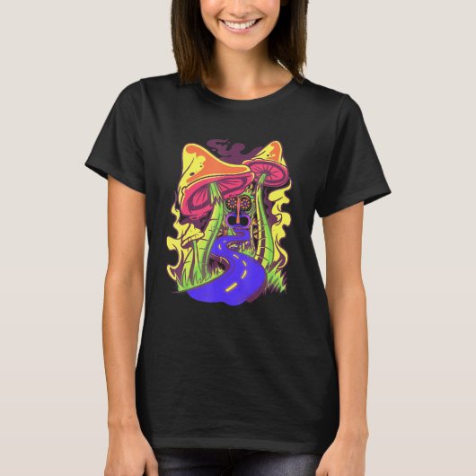 魔法ヒッピーサイケデリック Tシャツ (正面)