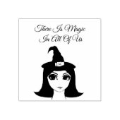 魔法ビッグアイウィッチガールファンタジーおとぎ話アート ラバースタンプ (インプリント)