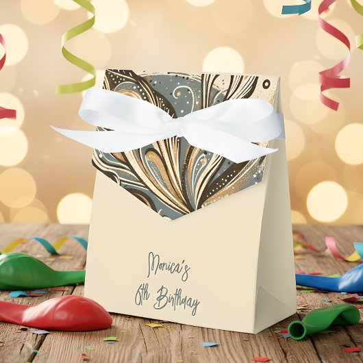 魔法フェアリーのシルエット子供の誕生日 フェイバーボックス