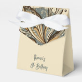 魔法フェアリーのシルエット子供の誕生日 フェイバーボックス (正面サイド)