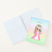 魔法フェアリー数々のオンカラーパステルカラー ノートブック (内部)