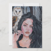 魔法フクロウの平サンキューカード サンキューカード (正面)