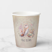 魔法フクロウティアーガールウィザード誕生日 紙コップ (裏面)