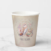 魔法フクロウティアーガールウィザード誕生日 紙コップ (正面)