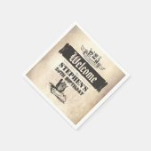 魔法フクロウ誕生日歓迎 スタンダードカクテルナプキン (角)