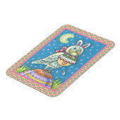 魔法フクロウ&イースターバスケットホリデーバードマグネット マグネット (左側)