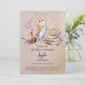 魔法フクロガールウィザードファースト誕生日招待状 招待状 (スタンド正面)