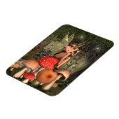 魔法フルート奏者のはがき マグネット (左側)