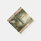 魔法フローラフォレスト赤ちゃんシャワー スタンダードカクテルナプキン (角)