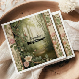 魔法フローラフォレスト赤ちゃんシャワー スタンダードカクテルナプキン