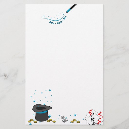 魔法ブック挿入Abra-Cada-Bra 便箋 (正面)