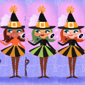 魔法ブラウンヘアウィッチラベンダー&ピンクディ空白のー 招待状