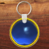 魔法ブルーサファイアジェムストーン キーホルダー (裏面)