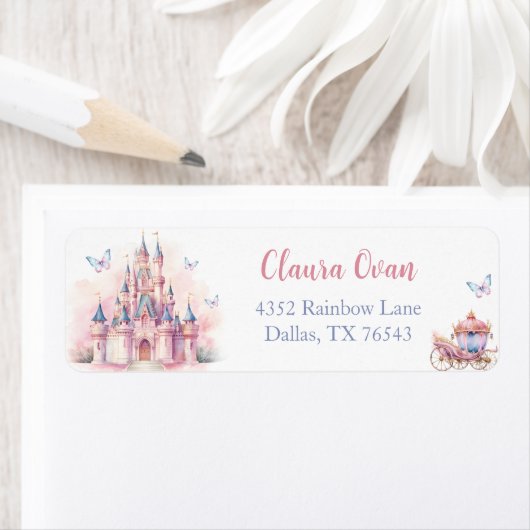 魔法プリンセス城誕生日住所 シール (インサイチュ)