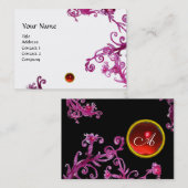 魔法ベリーモノグラムジェムレッド 名刺 (正面/裏面)