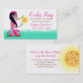魔法ベーキングアフリカンアメリカンフェアリークッキーベーカリー 名刺 (正面/裏面)