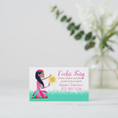 魔法ベーキングアフリカンアメリカンフェアリークッキーベーカリー 名刺 (スタンド正面)